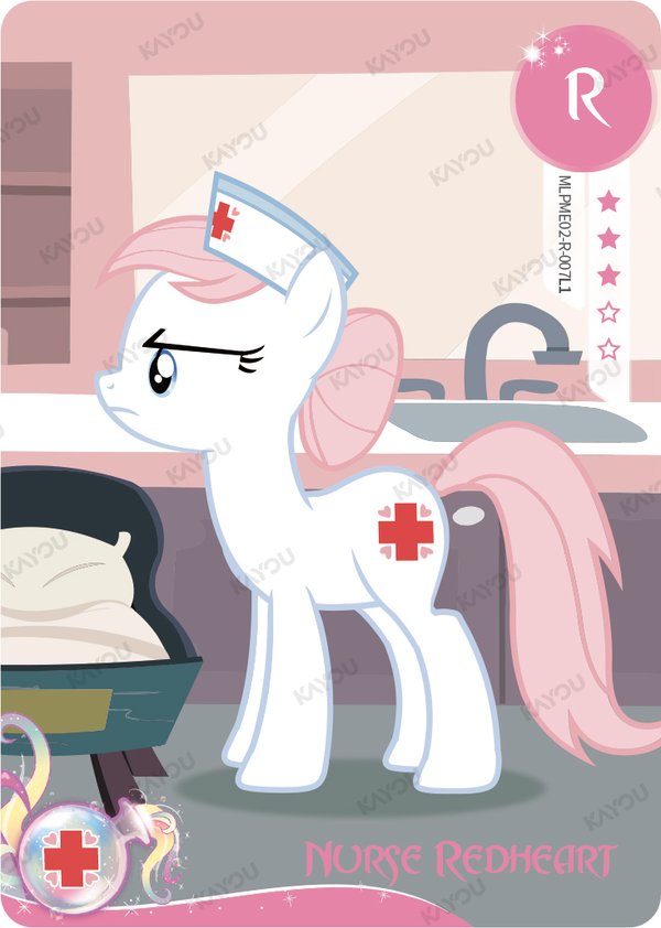 Nurse Redheart MLPME02-R-007L1 card from Moon Edition Series 2