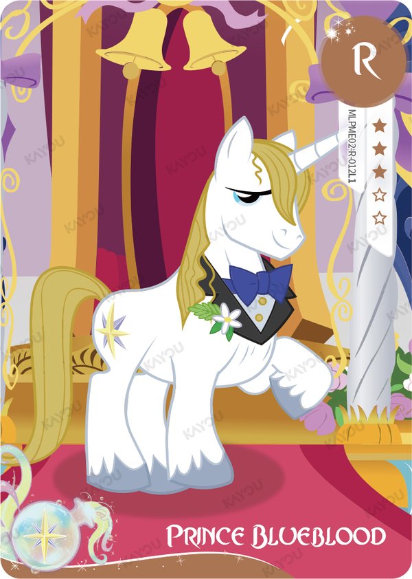 Prince Blueblood MLPME02-R-012L1 card from Moon Edition Series 2