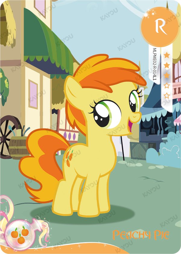 Peachy Pie MLPME02-R-014L1 card from Moon Edition Series 2