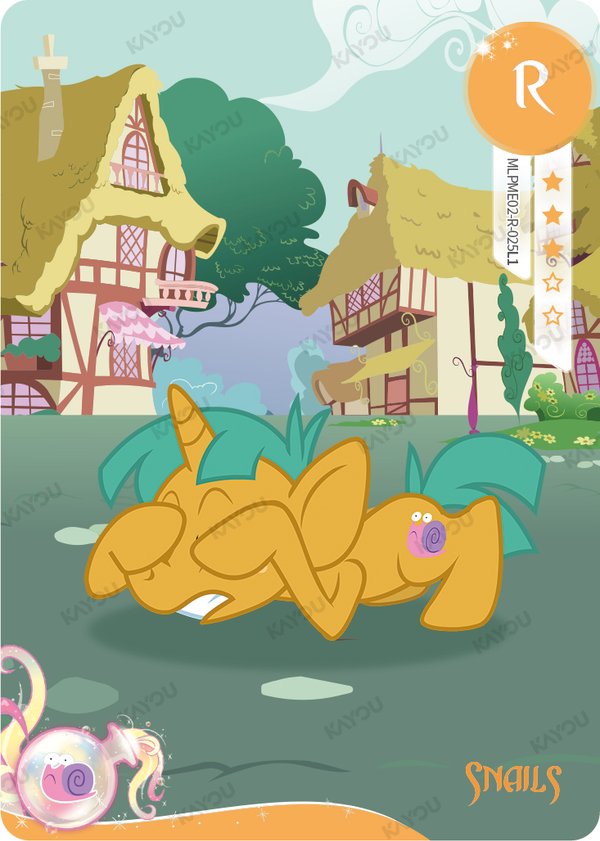 Snails MLPME02-R-025L1 card from Moon Edition Series 2