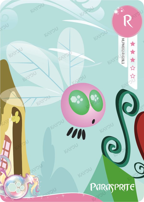 Parasprite MLPME02-R-028L1 card from Moon Edition Series 2