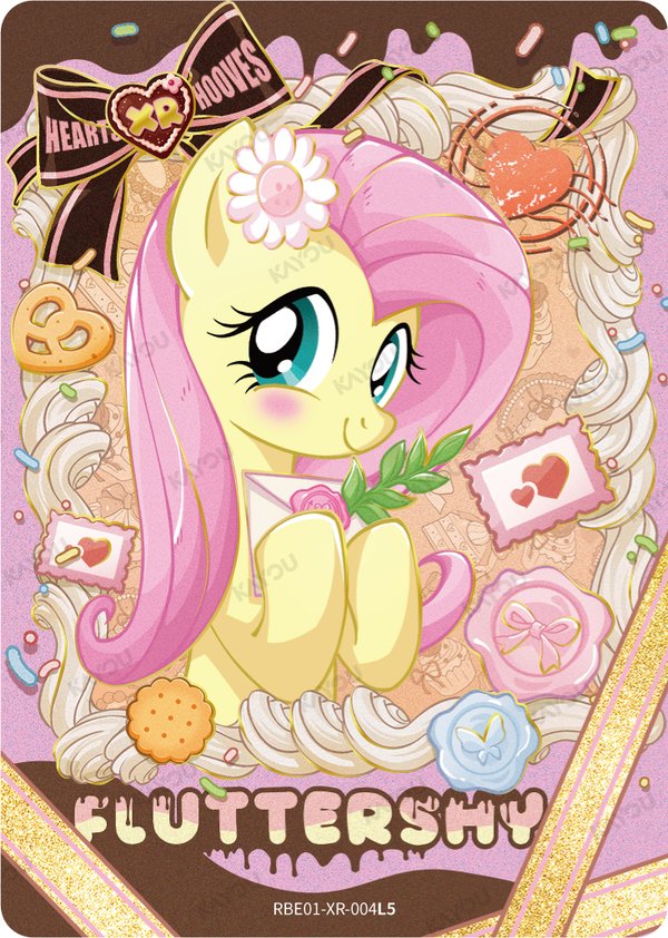Fluttershy RBE01-XR-004L5 card from Rainbow Edition Series 1