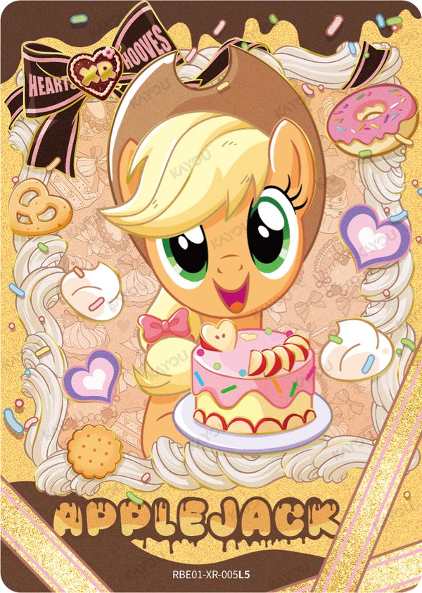 Applejack RBE01-XR-005L5 card from Rainbow Edition Series 1