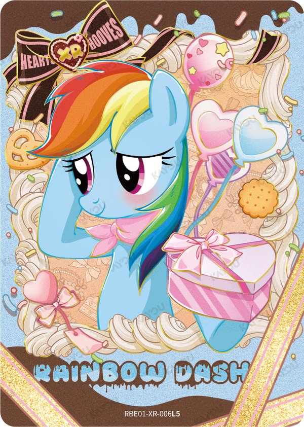 Rainbow Dash RBE01-XR-006L5 card from Rainbow Edition Series 1