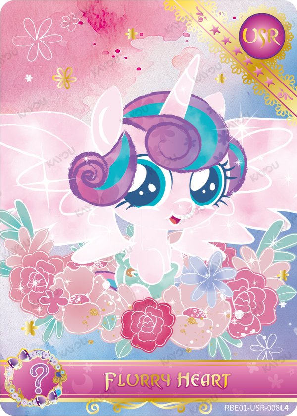 Flurry Heart RBE01-USR-008L4 card from Rainbow Edition Series 1