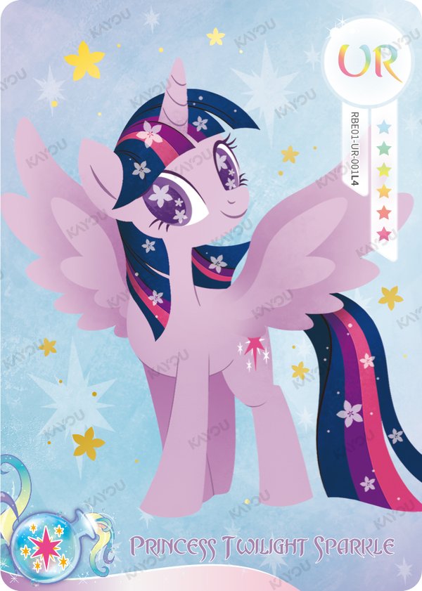 Princess Twilight Sparkle RBE01-UR-001L4 card from Rainbow Edition Series 1