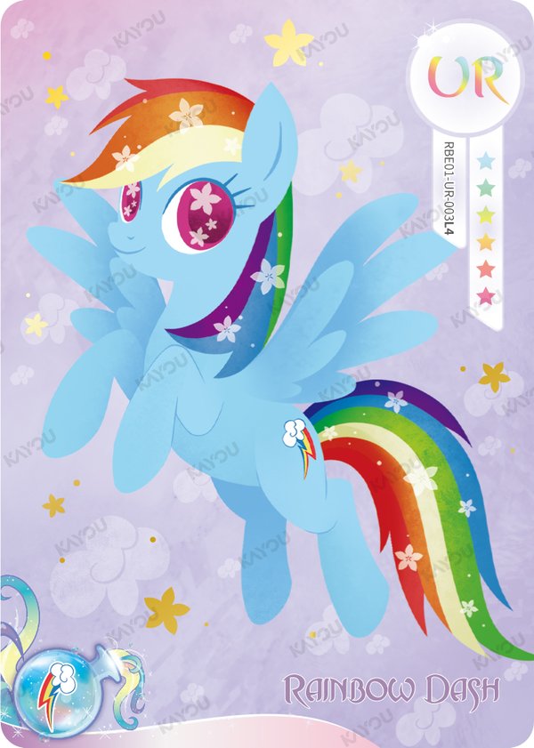 Rainbow Dash RBE01-UR-003L4 card from Rainbow Edition Series 1