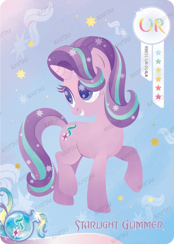 Starlight Glimmer RBE01-UR-014L4 card from Rainbow Edition Series 1