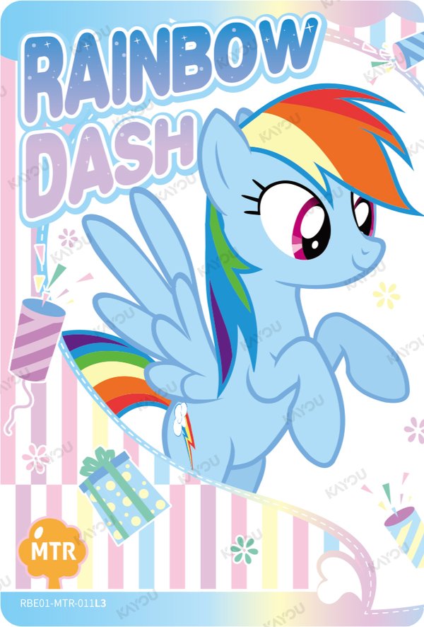 Rainbow Dash RBE01-MTR-011L3 card from Rainbow Edition Series 1