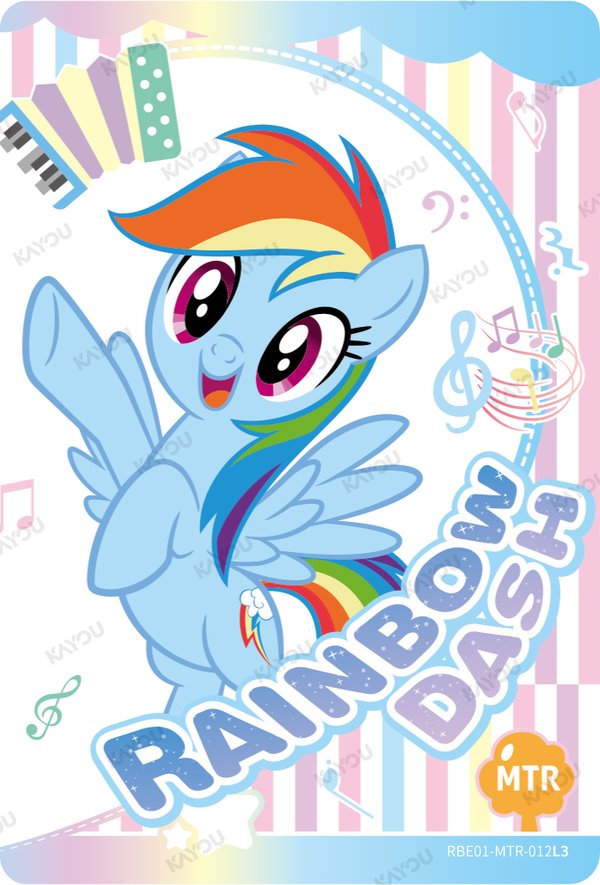 Rainbow Dash RBE01-MTR-012L3 card from Rainbow Edition Series 1