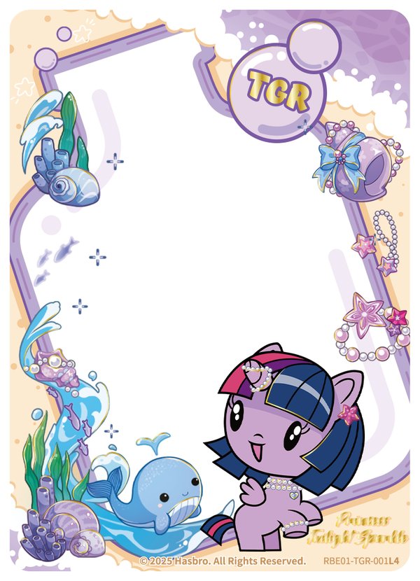 Princess Twilight Sparkle RBE01-TGR-001L4 card from Rainbow Edition Series 1