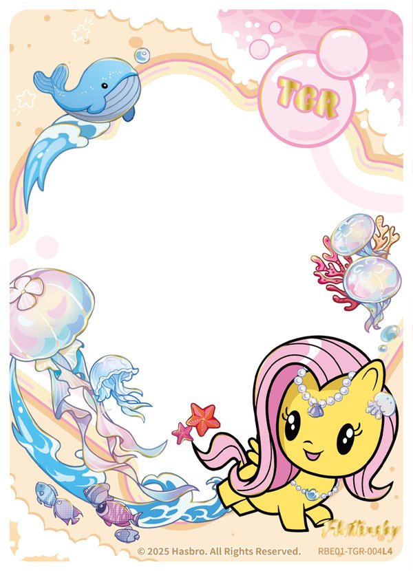 Fluttershy RBE01-TGR-004L4 card from Rainbow Edition Series 1