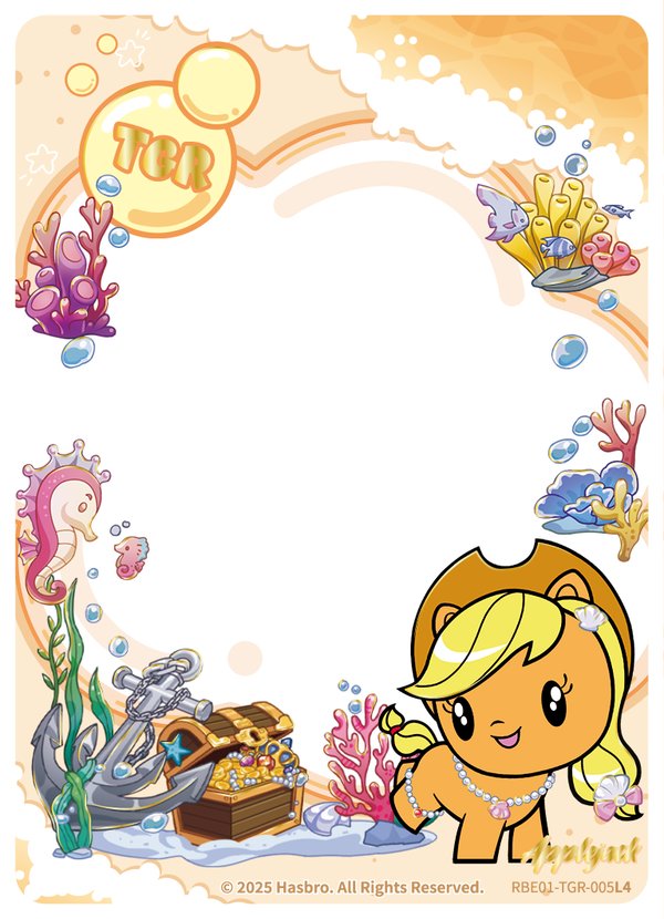 Applejack RBE01-TGR-005L4 card from Rainbow Edition Series 1
