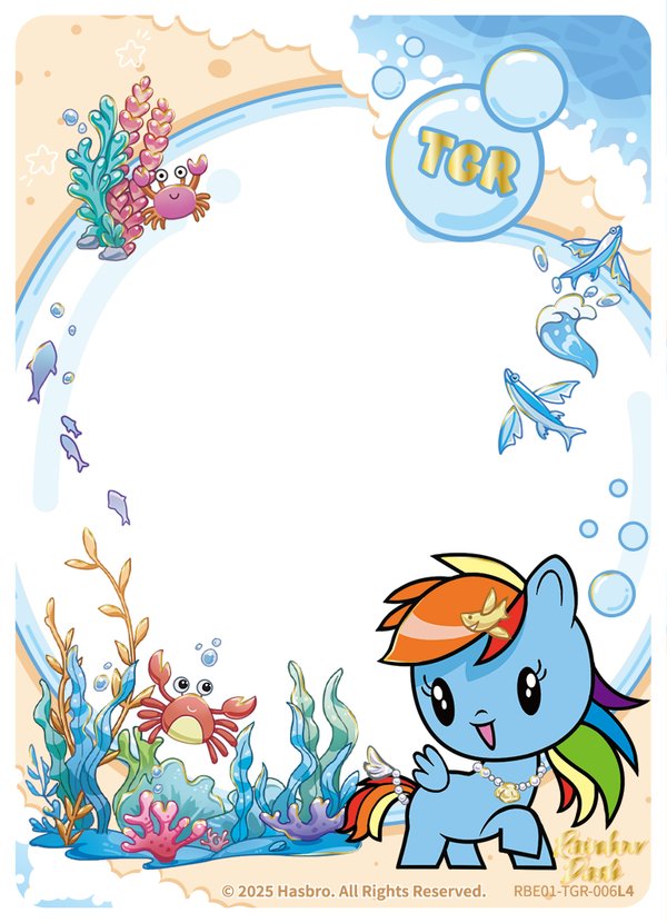 Rainbow Dash RBE01-TGR-006L4 card from Rainbow Edition Series 1