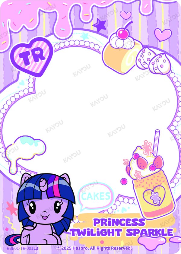 Princess Twilight Sparkle RBE01-TR-001L3 card from Rainbow Edition Series 1