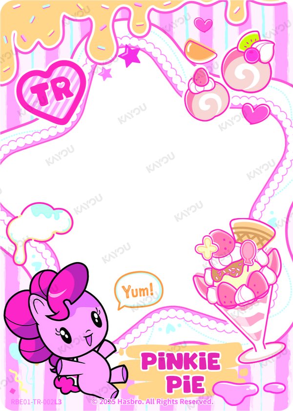 Pinkie Pie RBE01-TR-002L3 card from Rainbow Edition Series 1