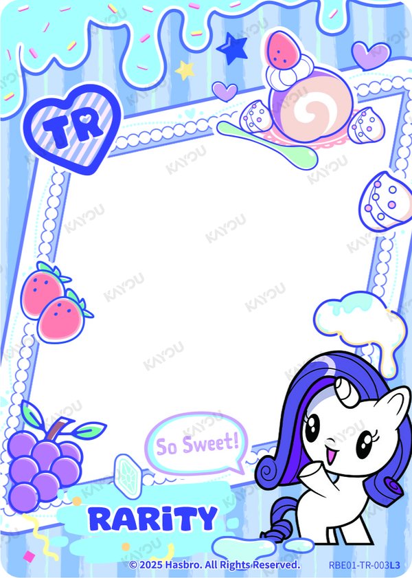 Rarity RBE01-TR-003L3 card from Rainbow Edition Series 1
