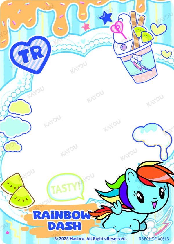 Rainbow Dash RBE01-TR-006L3 card from Rainbow Edition Series 1