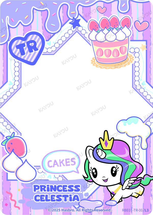Princess Celestia RBE01-TR-007L3 card from Rainbow Edition Series 1