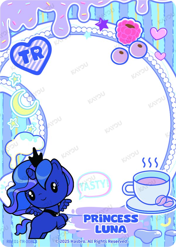 Princess Luna RBE01-TR-008L3 card from Rainbow Edition Series 1