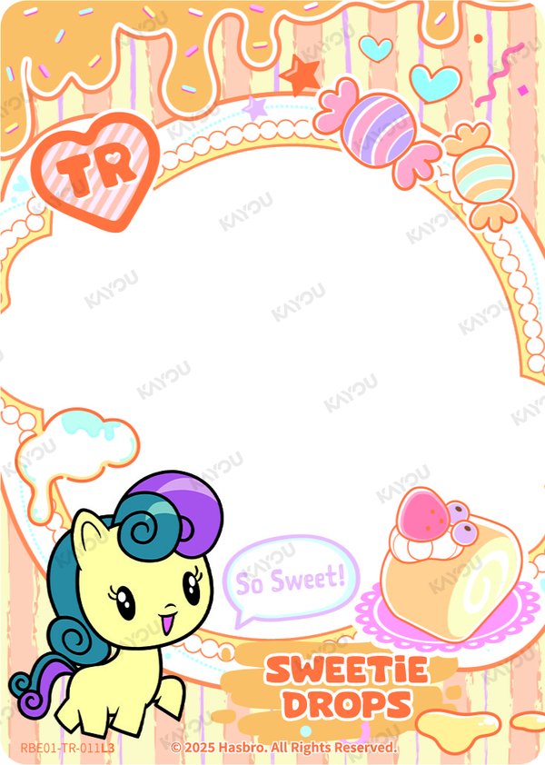 Sweetie Drops RBE01-TR-011L3 card from Rainbow Edition Series 1
