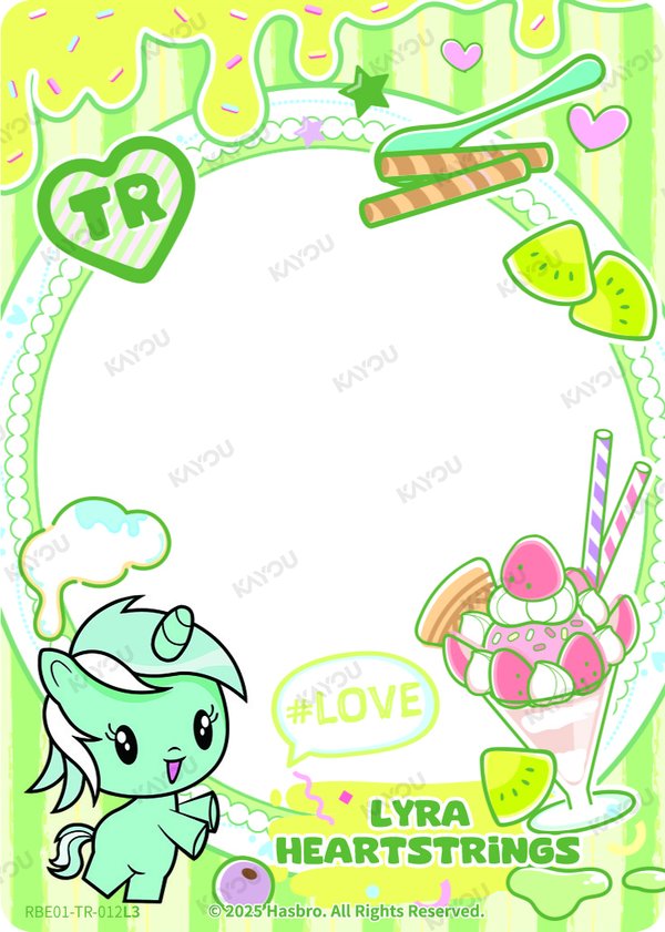Lyra Heartstrings RBE01-TR-012L3 card from Rainbow Edition Series 1