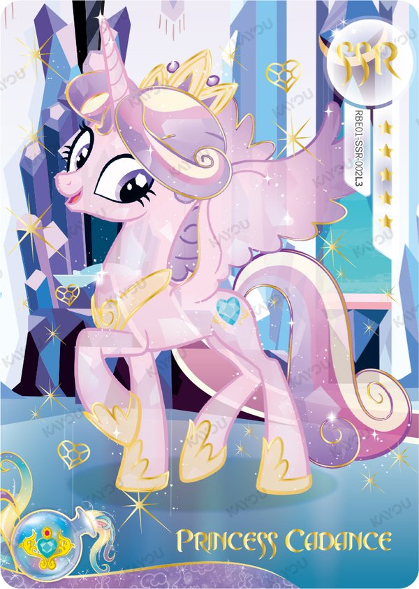 Princess Cadance RBE01-SSR-002L3 card from Rainbow Edition Series 1