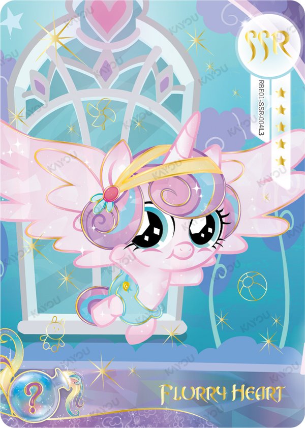 Flurry Heart RBE01-SSR-004L3 card from Rainbow Edition Series 1