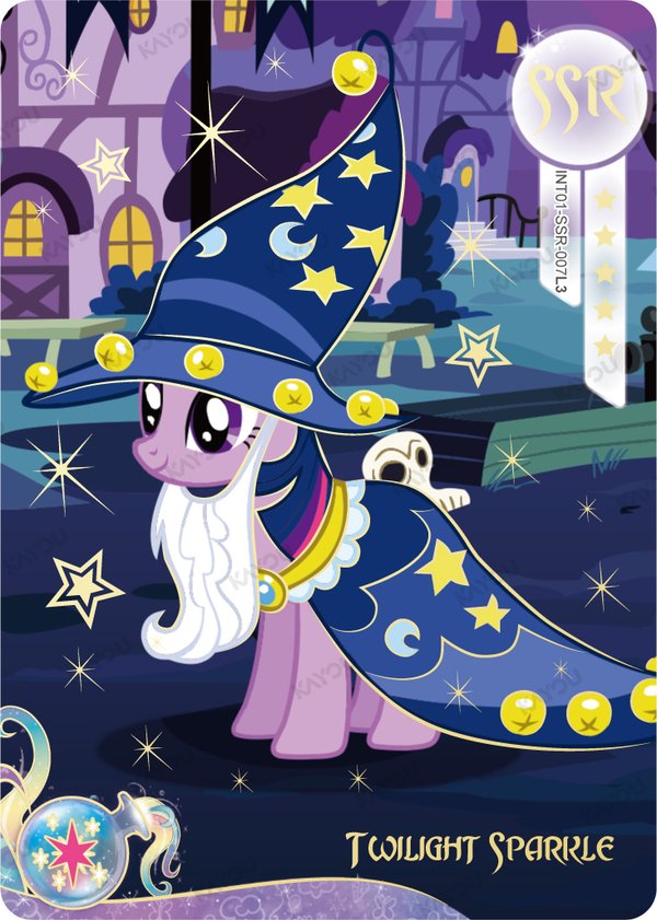 Twilight Sparkle RBE01-SSR-007L3 card from Rainbow Edition Series 1