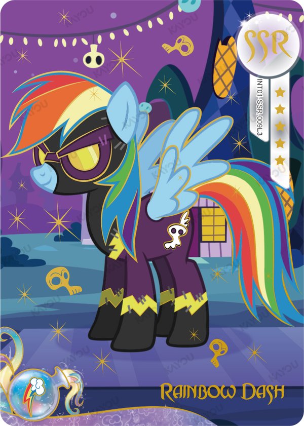 Rainbow Dash RBE01-SSR-009L3 card from Rainbow Edition Series 1