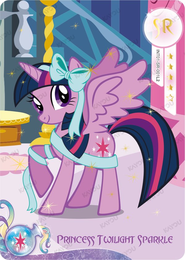 Princess Twilight Sparkle INT01-SR-001L2 card from Rainbow Edition Series 1