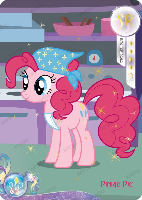 Pinkie Pie INT01-SR-002L2 card from Rainbow Edition Series 1