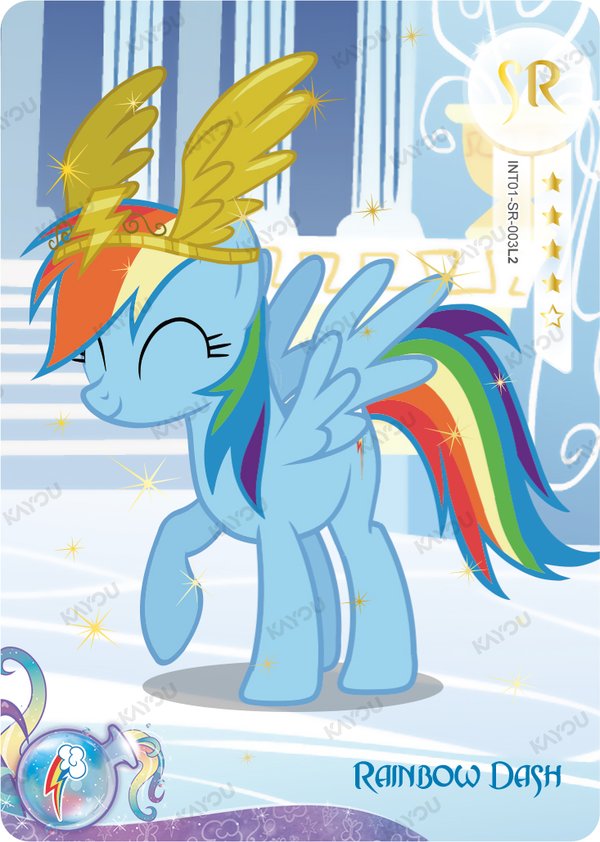 Rainbow Dash INT01-SR-003L2 card from Rainbow Edition Series 1