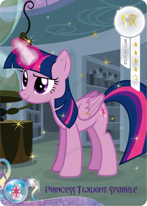 Princess Twilight Sparkle INT01-SR-007L2 card from Rainbow Edition Series 1