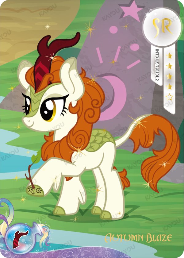 Autumn Blaze INT01-SR-019L2 card from Rainbow Edition Series 1