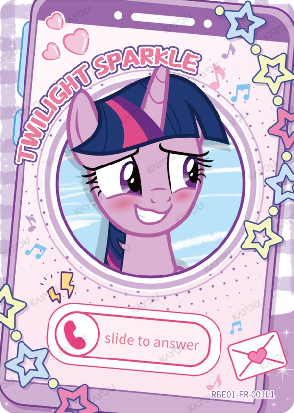 Twilight Sparkle RBE01-FR-001L1 card from Rainbow Edition Series 1