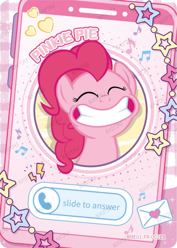 Pinkie Pie RBE01-FR-002L1 card from Rainbow Edition Series 1