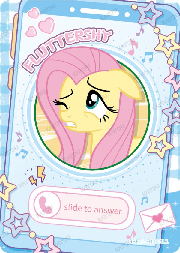 Fluttershy RBE01-FR-004L1 card from Rainbow Edition Series 1
