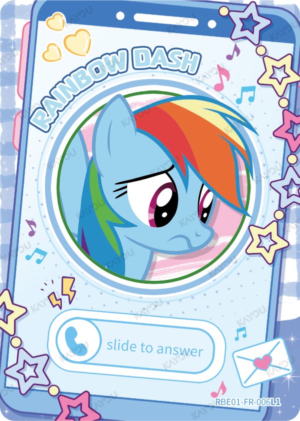 Rainbow Dash RBE01-FR-006L1 card from Rainbow Edition Series 1