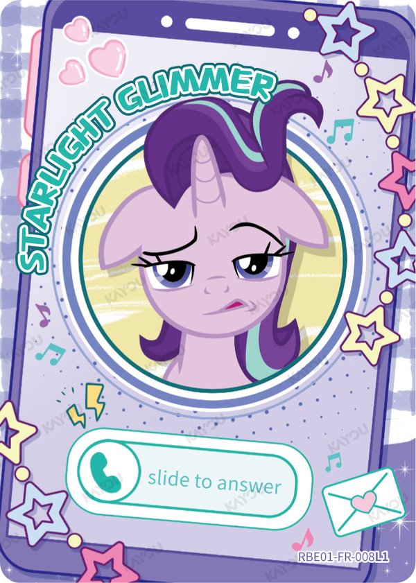 Starlight Glimmer RBE01-FR-008L1 card from Rainbow Edition Series 1