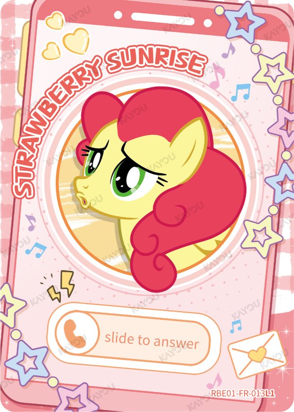Strawberry sunrise RBE01-FR-013L1 card from Rainbow Edition Series 1