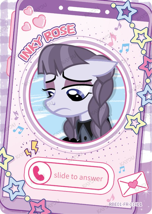 Inky Rose RBE01-FR-014L1 card from Rainbow Edition Series 1