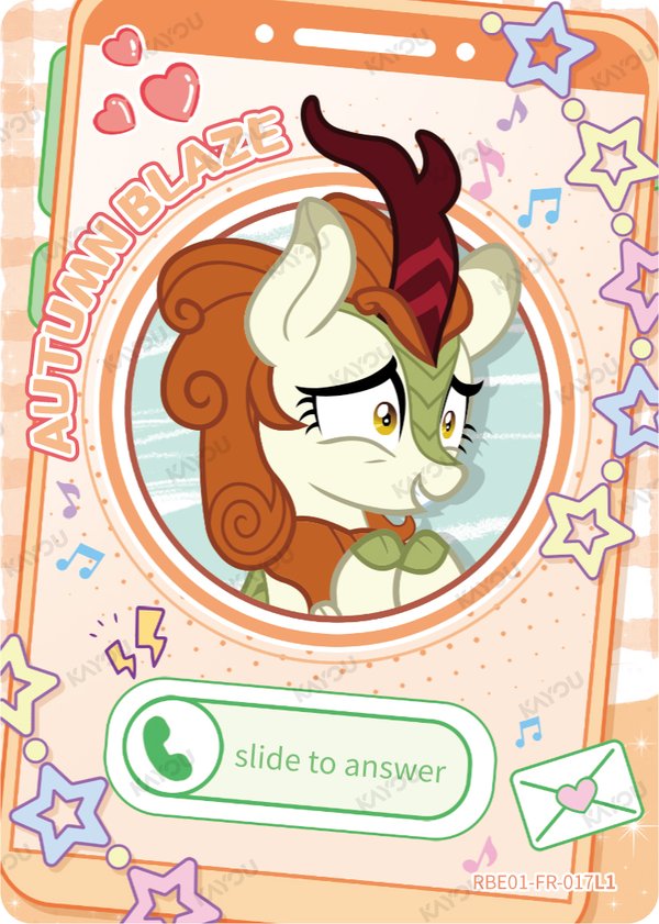 Autumn Blaze RBE01-FR-017L1 card from Rainbow Edition Series 1