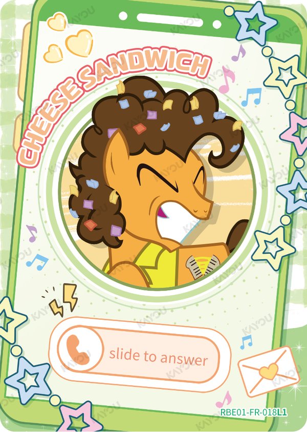 Cheese Sandwich RBE01-FR-018L1 card from Rainbow Edition Series 1