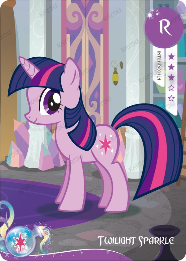 Twilight Sparkle INT01-R-001L1 card from Rainbow Edition Series 1