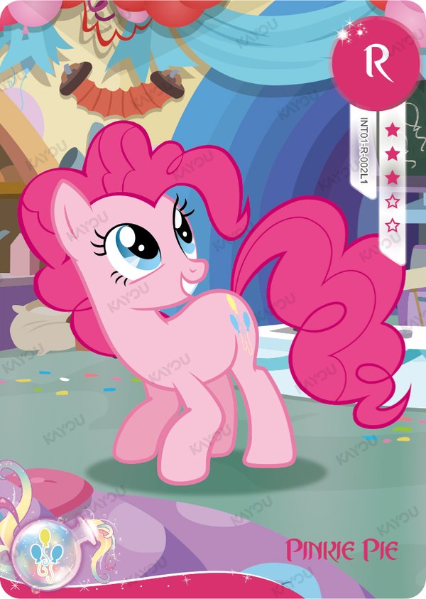 Pinkie Pie INT01-R-002L1 card from Rainbow Edition Series 1