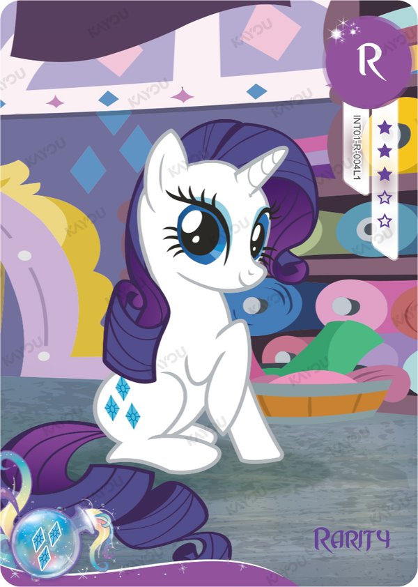 Rarity INT01-R-004L1 card from Rainbow Edition Series 1
