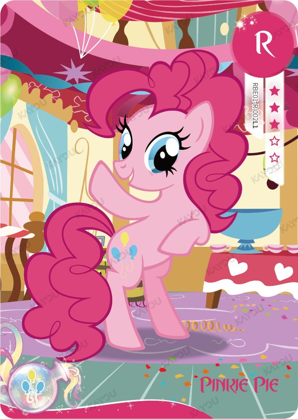 Pinkie Pie RBE01-R-002L1 card from Rainbow Edition Series 1