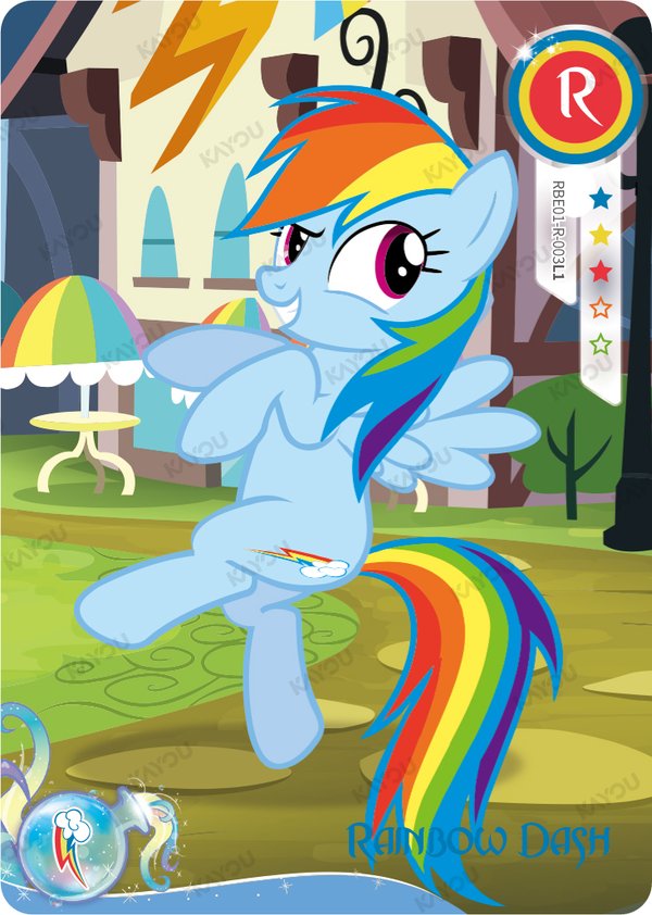 Rainbow Dash RBE01-R-003L1 card from Rainbow Edition Series 1