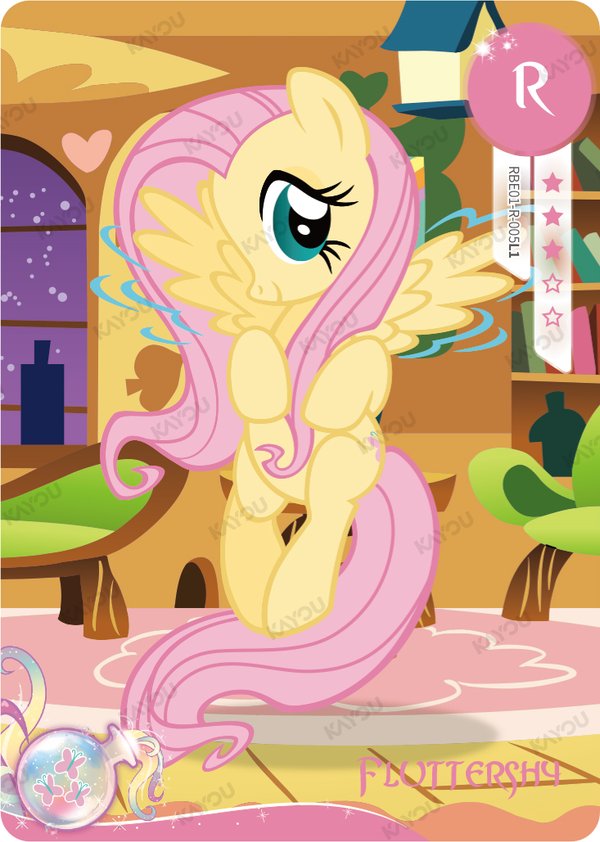 Fluttershy RBE01-R-005L1 card from Rainbow Edition Series 1